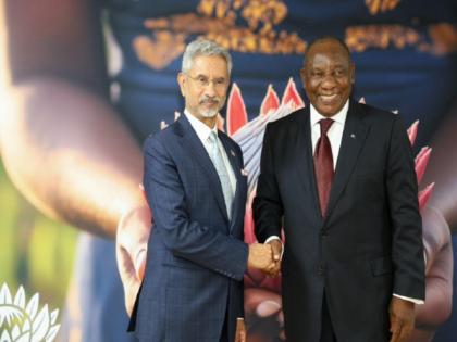 EAM Jaishankar assures support for South Africa's G20 priorities in meeting with President Ramaphosa | EAM Jaishankar assures support for South Africa's G20 priorities in meeting with President Ramaphosa EAM Jaishankar assures support for South Africa's G20 priorities in meeting with President Ramaphosa | EAM Jaishankar assures support for South Africa's G20 priorities in meeting with President Ramaphosa