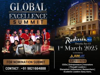 Aimlay and AAAR Join Hands to Honor Visionaries at the Global Excellence Summit 2025 on March 01, 2025, at Radisson Blu, Dwarka | Aimlay and AAAR Join Hands to Honor Visionaries at the Global Excellence Summit 2025 on March 01, 2025, at Radisson Blu, Dwarka Aimlay and AAAR Join Hands to Honor Visionaries at the Global Excellence Summit 2025 on March 01, 2025, at Radisson Blu, Dwarka | Aimlay and AAAR Join Hands to Honor Visionaries at the Global Excellence Summit 2025 on March 01, 2025, at Radisson Blu, Dwarka
