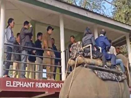 Delegates from South Korea, Taiwan and Philippines enjoy an elephant safari on sidelines of Advantage Assam | Delegates from South Korea, Taiwan and Philippines enjoy an elephant safari on sidelines of Advantage Assam