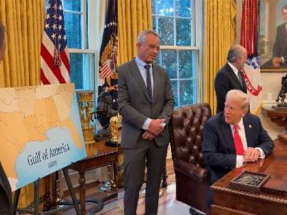 "I'm just looking at it--it's beautiful": US President Trump gets teary-eyed over Gulf of America map | "I'm just looking at it--it's beautiful": US President Trump gets teary-eyed over Gulf of America map "I'm just looking at it--it's beautiful": US President Trump gets teary-eyed over Gulf of America map | "I'm just looking at it--it's beautiful": US President Trump gets teary-eyed over Gulf of America map