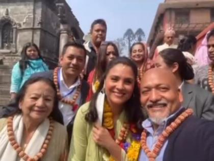 Lara Dutta prays at Pashupatinath Temple on Maha Shivratri | Lara Dutta prays at Pashupatinath Temple on Maha Shivratri Lara Dutta prays at Pashupatinath Temple on Maha Shivratri | Lara Dutta prays at Pashupatinath Temple on Maha Shivratri