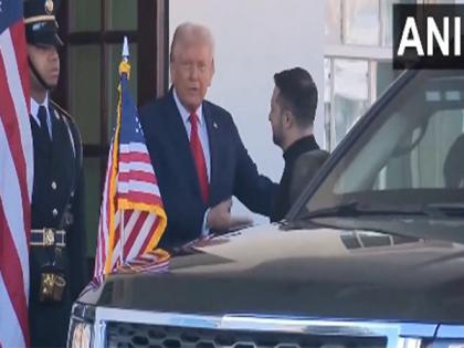 US: Trump greets Zelenskyy at White House, says "Oh look, he's all dressed up today!" | US: Trump greets Zelenskyy at White House, says "Oh look, he's all dressed up today!" US: Trump greets Zelenskyy at White House, says "Oh look, he's all dressed up today!" | US: Trump greets Zelenskyy at White House, says "Oh look, he's all dressed up today!"