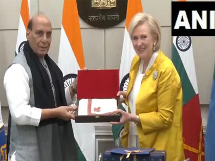 Union Defence Minister Rajnath Singh meets Princess Astrid of Belgium | Union Defence Minister Rajnath Singh meets Princess Astrid of Belgium Union Defence Minister Rajnath Singh meets Princess Astrid of Belgium | Union Defence Minister Rajnath Singh meets Princess Astrid of Belgium