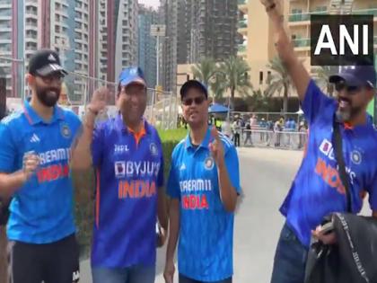UAE: Team India fans show strong support ahead of semi-final clash against Australia | UAE: Team India fans show strong support ahead of semi-final clash against Australia