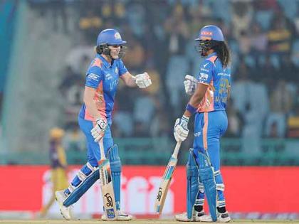 WPL: Matthews, Kerr shine as Mumbai Indians secure six-wicket win over UP Warriorz | WPL: Matthews, Kerr shine as Mumbai Indians secure six-wicket win over UP Warriorz