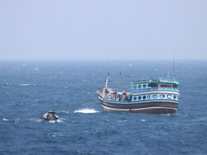 AMRASHREE--INS Tarkash assists Iranian Dhow in Indian Ocean rescue mission | AMRASHREE--INS Tarkash assists Iranian Dhow in Indian Ocean rescue mission