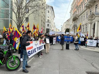 Tibetan diaspora organises protest in Vienna on 66th anniversary of Uprising Day | Tibetan diaspora organises protest in Vienna on 66th anniversary of Uprising Day Tibetan diaspora organises protest in Vienna on 66th anniversary of Uprising Day | Tibetan diaspora organises protest in Vienna on 66th anniversary of Uprising Day