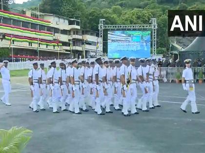 Indian Navy contingent takes part in National Day parade of Mauritius | Indian Navy contingent takes part in National Day parade of Mauritius Indian Navy contingent takes part in National Day parade of Mauritius | Indian Navy contingent takes part in National Day parade of Mauritius