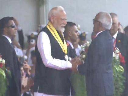 PM Modi receives Highest National Award of Mauritius | PM Modi receives Highest National Award of Mauritius PM Modi receives Highest National Award of Mauritius | PM Modi receives Highest National Award of Mauritius