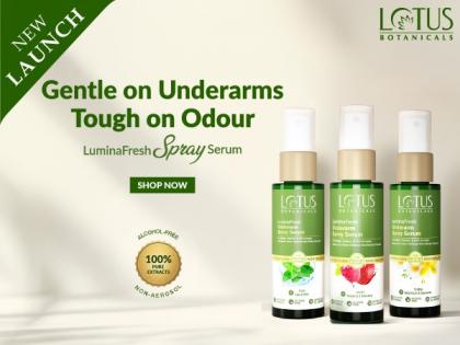 Lotus Botanicals introduces LuminaFresh Underarm Spray Serum - A break-through innovation for Underarm Health. Bid Goodbye to your conventional Deo | Lotus Botanicals introduces LuminaFresh Underarm Spray Serum - A break-through innovation for Underarm Health. Bid Goodbye to your conventional Deo Lotus Botanicals introduces LuminaFresh Underarm Spray Serum - A break-through innovation for Underarm Health. Bid Goodbye to your conventional Deo | Lotus Botanicals introduces LuminaFresh Underarm Spray Serum - A break-through innovation for Underarm Health. Bid Goodbye to your conventional Deo