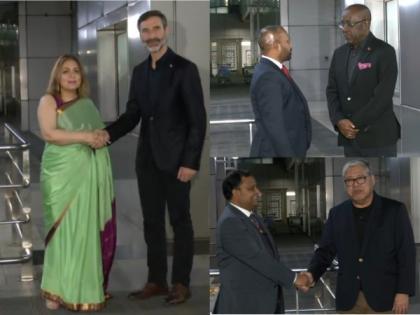 Foreign Ministers of Slovakia, Philippines, and Antigua & Barbuda arrive in Delhi for Raisina Dialogue 2025 | Foreign Ministers of Slovakia, Philippines, and Antigua & Barbuda arrive in Delhi for Raisina Dialogue 2025 Foreign Ministers of Slovakia, Philippines, and Antigua & Barbuda arrive in Delhi for Raisina Dialogue 2025 | Foreign Ministers of Slovakia, Philippines, and Antigua & Barbuda arrive in Delhi for Raisina Dialogue 2025