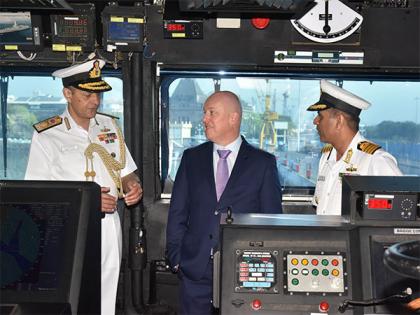New Zealand PM Christopher Luxon visits INS Surat in Mumbai amid strengthening naval ties | New Zealand PM Christopher Luxon visits INS Surat in Mumbai amid strengthening naval ties
