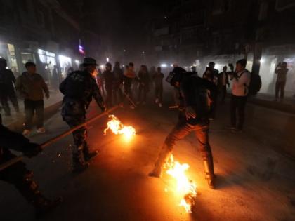 Protesters burn effigy of Nepal PM Oli; clash with police demanding reinstatement of electricity authority chief | Protesters burn effigy of Nepal PM Oli; clash with police demanding reinstatement of electricity authority chief Protesters burn effigy of Nepal PM Oli; clash with police demanding reinstatement of electricity authority chief | Protesters burn effigy of Nepal PM Oli; clash with police demanding reinstatement of electricity authority chief
