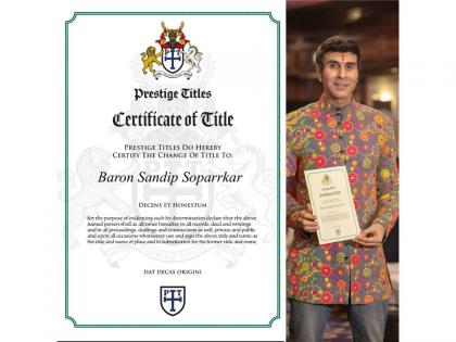 Distinguished Dance Pioneer: Sandip Soparrkar Honored with Baron Title in London | Distinguished Dance Pioneer: Sandip Soparrkar Honored with Baron Title in London Distinguished Dance Pioneer: Sandip Soparrkar Honored with Baron Title in London | Distinguished Dance Pioneer: Sandip Soparrkar Honored with Baron Title in London