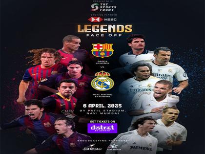 FC Barcelona and Real Madrid legends set for epic 'Legends Faceoff' in Mumbai on April 6 | FC Barcelona and Real Madrid legends set for epic 'Legends Faceoff' in Mumbai on April 6 FC Barcelona and Real Madrid legends set for epic 'Legends Faceoff' in Mumbai on April 6 | FC Barcelona and Real Madrid legends set for epic 'Legends Faceoff' in Mumbai on April 6