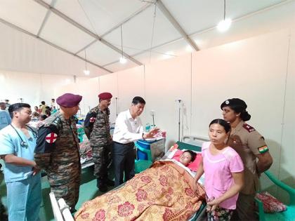Myanmar: Mandalay CM visits, praises Indian Army Field Hospital set up for 'Operation Brahma' | Myanmar: Mandalay CM visits, praises Indian Army Field Hospital set up for 'Operation Brahma' Myanmar: Mandalay CM visits, praises Indian Army Field Hospital set up for 'Operation Brahma' | Myanmar: Mandalay CM visits, praises Indian Army Field Hospital set up for 'Operation Brahma'