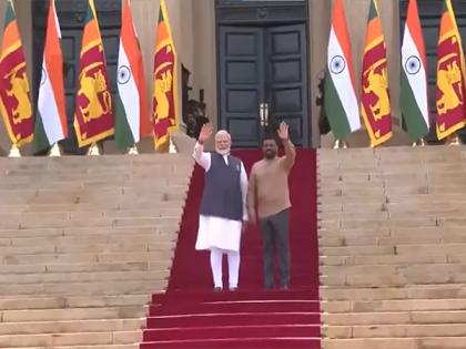 PM Modi meets Sri Lankan President at Presidential Secretariat in Colombo | PM Modi meets Sri Lankan President at Presidential Secretariat in Colombo PM Modi meets Sri Lankan President at Presidential Secretariat in Colombo | PM Modi meets Sri Lankan President at Presidential Secretariat in Colombo