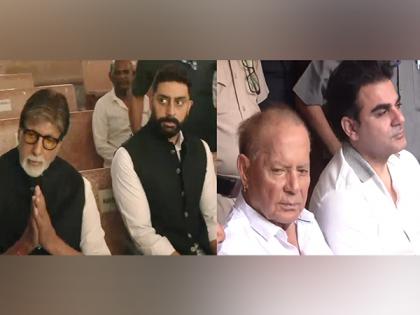 Amitabh, Abhishek Bachchan, Salim Khan, other celebrities bid farewell to Manoj Kumar | Amitabh, Abhishek Bachchan, Salim Khan, other celebrities bid farewell to Manoj Kumar Amitabh, Abhishek Bachchan, Salim Khan, other celebrities bid farewell to Manoj Kumar | Amitabh, Abhishek Bachchan, Salim Khan, other celebrities bid farewell to Manoj Kumar