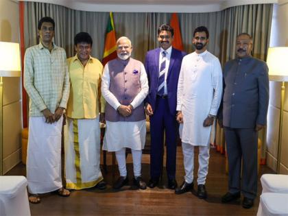 PM Modi meets leaders of Indian Origin Tamil community in Colombo, reiterates India's commitment to development of community | PM Modi meets leaders of Indian Origin Tamil community in Colombo, reiterates India's commitment to development of community PM Modi meets leaders of Indian Origin Tamil community in Colombo, reiterates India's commitment to development of community | PM Modi meets leaders of Indian Origin Tamil community in Colombo, reiterates India's commitment to development of community