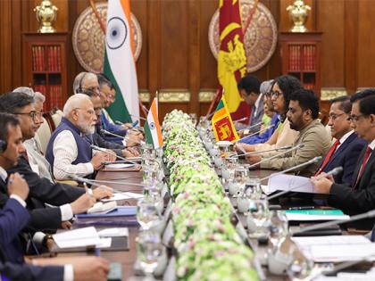 PM Modi holds productive meeting with President Dissanayake; India, Sri Lanka boost defence, energy ties | PM Modi holds productive meeting with President Dissanayake; India, Sri Lanka boost defence, energy ties PM Modi holds productive meeting with President Dissanayake; India, Sri Lanka boost defence, energy ties | PM Modi holds productive meeting with President Dissanayake; India, Sri Lanka boost defence, energy ties