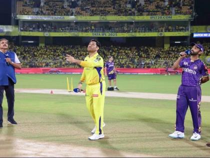 Dhoni returns as skipper, but KKR win toss and opt to bowl against CSK | Dhoni returns as skipper, but KKR win toss and opt to bowl against CSK