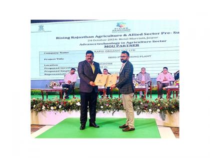 Rapid Organic Signs MOU worth Rs.1200 Lakhs with Government of Rajasthan under 'Rising Rajasthan' Initiative | Rapid Organic Signs MOU worth Rs.1200 Lakhs with Government of Rajasthan under 'Rising Rajasthan' Initiative