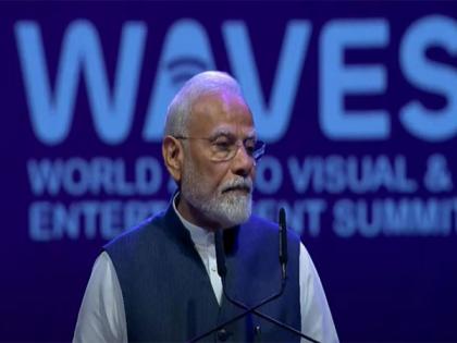 "Dawn of Orange economy": PM Modi at WAVES summit, says India becoming global hub of music, film, gaming | "Dawn of Orange economy": PM Modi at WAVES summit, says India becoming global hub of music, film, gaming "Dawn of Orange economy": PM Modi at WAVES summit, says India becoming global hub of music, film, gaming | "Dawn of Orange economy": PM Modi at WAVES summit, says India becoming global hub of music, film, gaming