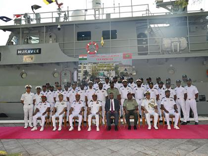 INS Kochi arrives at Male, hands over coast guard ship 'Huravee' to Maldives | INS Kochi arrives at Male, hands over coast guard ship 'Huravee' to Maldives INS Kochi arrives at Male, hands over coast guard ship 'Huravee' to Maldives | INS Kochi arrives at Male, hands over coast guard ship 'Huravee' to Maldives