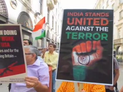 Indian community in London protests against terrorism, expresses solidarity with India after Pahalgam attack | Indian community in London protests against terrorism, expresses solidarity with India after Pahalgam attack