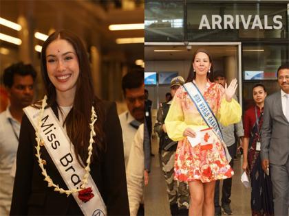 Miss Brazil, Miss Canada touch down in Hyderabad ahead of Miss World 2025 | Miss Brazil, Miss Canada touch down in Hyderabad ahead of Miss World 2025 Miss Brazil, Miss Canada touch down in Hyderabad ahead of Miss World 2025 | Miss Brazil, Miss Canada touch down in Hyderabad ahead of Miss World 2025