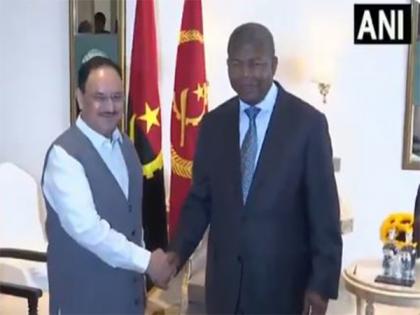 Union Health Minister JP Nadda presents 'Modi@20' book to Angolan President Joao Lourenco | Union Health Minister JP Nadda presents 'Modi@20' book to Angolan President Joao Lourenco Union Health Minister JP Nadda presents 'Modi@20' book to Angolan President Joao Lourenco | Union Health Minister JP Nadda presents 'Modi@20' book to Angolan President Joao Lourenco