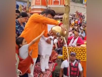 ICC chairman Jay Shah performs Ganga Puja in Haridwar | ICC chairman Jay Shah performs Ganga Puja in Haridwar