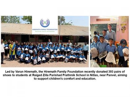 Varun Hiremath Leads Initiative to Donate Footwear to Rural School Children in Maharashtra | Varun Hiremath Leads Initiative to Donate Footwear to Rural School Children in Maharashtra Varun Hiremath Leads Initiative to Donate Footwear to Rural School Children in Maharashtra | Varun Hiremath Leads Initiative to Donate Footwear to Rural School Children in Maharashtra