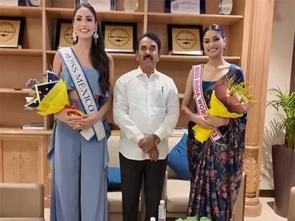 Hyderabad: Minister Jupally Krishna Rao oversees welcome preparations, meets Miss India, ahead of 72nd Miss World pageant | Hyderabad: Minister Jupally Krishna Rao oversees welcome preparations, meets Miss India, ahead of 72nd Miss World pageant Hyderabad: Minister Jupally Krishna Rao oversees welcome preparations, meets Miss India, ahead of 72nd Miss World pageant | Hyderabad: Minister Jupally Krishna Rao oversees welcome preparations, meets Miss India, ahead of 72nd Miss World pageant