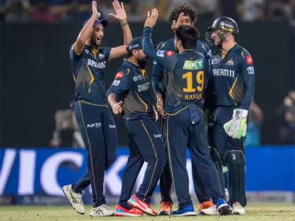 IPL: Gujarat Titans beat Mumbai Indians by 3 wickets via DLS in rain-hit match at Wankhede | IPL: Gujarat Titans beat Mumbai Indians by 3 wickets via DLS in rain-hit match at Wankhede