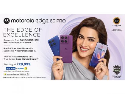 motorola edge 60 pro goes on sale at Rs. 29,999 featuring true flagship grade AI experience & segment's only 50MP + 50MP+ 50X AI camera system | motorola edge 60 pro goes on sale at Rs. 29,999 featuring true flagship grade AI experience & segment's only 50MP + 50MP+ 50X AI camera system motorola edge 60 pro goes on sale at Rs. 29,999 featuring true flagship grade AI experience & segment's only 50MP + 50MP+ 50X AI camera system | motorola edge 60 pro goes on sale at Rs. 29,999 featuring true flagship grade AI experience & segment's only 50MP + 50MP+ 50X AI camera system