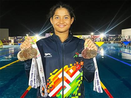 Aditi Satish Hegde, a swimming star shines in KIYG 2025 | Aditi Satish Hegde, a swimming star shines in KIYG 2025 Aditi Satish Hegde, a swimming star shines in KIYG 2025 | Aditi Satish Hegde, a swimming star shines in KIYG 2025
