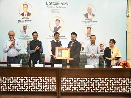 Dr. Lakshya Mittal Receives Dr. B.C. Roy Memorial Award from Union Minister Dr. Mansukh Mandaviya at UDFCON 2025 | Dr. Lakshya Mittal Receives Dr. B.C. Roy Memorial Award from Union Minister Dr. Mansukh Mandaviya at UDFCON 2025 Dr. Lakshya Mittal Receives Dr. B.C. Roy Memorial Award from Union Minister Dr. Mansukh Mandaviya at UDFCON 2025 | Dr. Lakshya Mittal Receives Dr. B.C. Roy Memorial Award from Union Minister Dr. Mansukh Mandaviya at UDFCON 2025