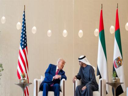 Trump secures USD 200 billion in deals with UAE; Burj Khalifa lit up in American flag colours | Trump secures USD 200 billion in deals with UAE; Burj Khalifa lit up in American flag colours Trump secures USD 200 billion in deals with UAE; Burj Khalifa lit up in American flag colours | Trump secures USD 200 billion in deals with UAE; Burj Khalifa lit up in American flag colours