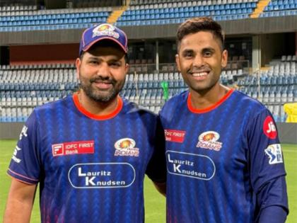 Suryakumar Yadav congratulates Rohit Sharma as stand named after him unveiled at Wankhede Stadium | Suryakumar Yadav congratulates Rohit Sharma as stand named after him unveiled at Wankhede Stadium