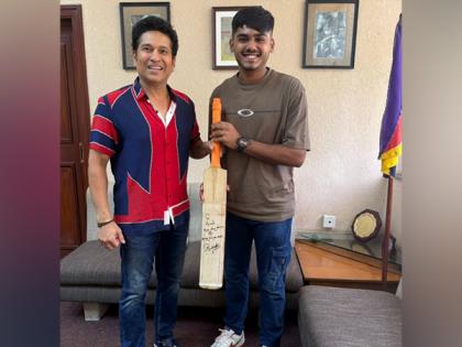 "Some moments are bigger than words": CSK youngster Ayush Mhatre meets legendary Sachin Tendulkar | "Some moments are bigger than words": CSK youngster Ayush Mhatre meets legendary Sachin Tendulkar