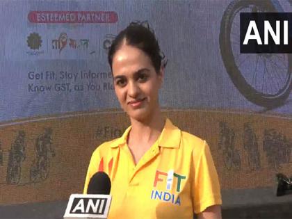 "The vision is a fitter Bharat": Tania Sachdev joins 'Fit India Sundays on Cycle' marathon at Major Dhyan Chand Stadium | "The vision is a fitter Bharat": Tania Sachdev joins 'Fit India Sundays on Cycle' marathon at Major Dhyan Chand Stadium "The vision is a fitter Bharat": Tania Sachdev joins 'Fit India Sundays on Cycle' marathon at Major Dhyan Chand Stadium | "The vision is a fitter Bharat": Tania Sachdev joins 'Fit India Sundays on Cycle' marathon at Major Dhyan Chand Stadium