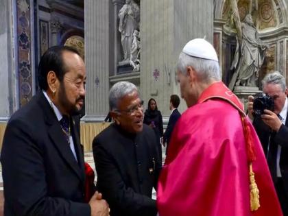 Rajya Sabha Dy Chair attends inaugural mass of Pope Leo XIV | Rajya Sabha Dy Chair attends inaugural mass of Pope Leo XIV Rajya Sabha Dy Chair attends inaugural mass of Pope Leo XIV | Rajya Sabha Dy Chair attends inaugural mass of Pope Leo XIV