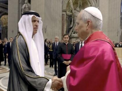 Saud bin Saqr attends papal inauguration ceremony | Saud bin Saqr attends papal inauguration ceremony Saud bin Saqr attends papal inauguration ceremony | Saud bin Saqr attends papal inauguration ceremony