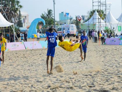 Khelo India Beach Games 2025: Big wins for Goa, Gujarat, Kerala; non-coastal states stay brave in soccer | Khelo India Beach Games 2025: Big wins for Goa, Gujarat, Kerala; non-coastal states stay brave in soccer Khelo India Beach Games 2025: Big wins for Goa, Gujarat, Kerala; non-coastal states stay brave in soccer | Khelo India Beach Games 2025: Big wins for Goa, Gujarat, Kerala; non-coastal states stay brave in soccer