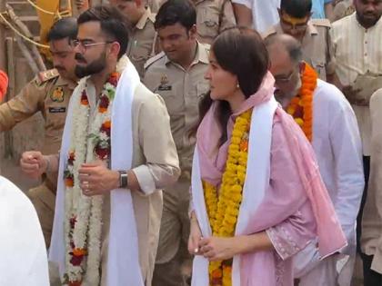 Anushka Sharma, Virat Kohli seek blessings at Ayodhya's Hanuman Garhi temple | Anushka Sharma, Virat Kohli seek blessings at Ayodhya's Hanuman Garhi temple Anushka Sharma, Virat Kohli seek blessings at Ayodhya's Hanuman Garhi temple | Anushka Sharma, Virat Kohli seek blessings at Ayodhya's Hanuman Garhi temple