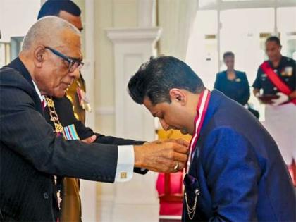 Bollywood singer Sumeet Tappoo awarded Fiji's highest civilian honour for humanitarian work | Bollywood singer Sumeet Tappoo awarded Fiji's highest civilian honour for humanitarian work