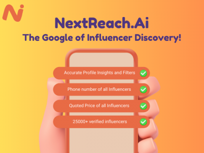 NextReach.ai Launches to Transform Influencer Discovery for Brands | NextReach.ai Launches to Transform Influencer Discovery for Brands NextReach.ai Launches to Transform Influencer Discovery for Brands | NextReach.ai Launches to Transform Influencer Discovery for Brands