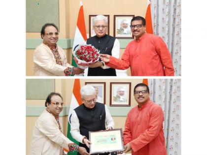 Governor of Telangana Jishnu Dev Varma felicitated by Abhijeeth Bhattacharjee and Pt.Prodyut Mukherjee | Governor of Telangana Jishnu Dev Varma felicitated by Abhijeeth Bhattacharjee and Pt.Prodyut Mukherjee Governor of Telangana Jishnu Dev Varma felicitated by Abhijeeth Bhattacharjee and Pt.Prodyut Mukherjee | Governor of Telangana Jishnu Dev Varma felicitated by Abhijeeth Bhattacharjee and Pt.Prodyut Mukherjee
