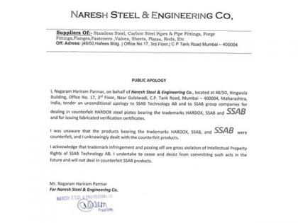 Steelmaker SSAB, the Manufacturer of Hardox® Wear Plate, Cracks Down on Trademark Infringement in India | Steelmaker SSAB, the Manufacturer of Hardox® Wear Plate, Cracks Down on Trademark Infringement in India Steelmaker SSAB, the Manufacturer of Hardox® Wear Plate, Cracks Down on Trademark Infringement in India | Steelmaker SSAB, the Manufacturer of Hardox® Wear Plate, Cracks Down on Trademark Infringement in India